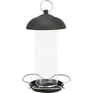Trixie Vogelfutterspender, Metall, 560 ml, ø 10 × 20 cm, schwarz
