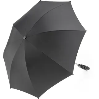 Zamboo Universal Sonnenschirm UV 50+ für Kinderwagen & Buggy | flexibler Sonnenschutz mit 73 cm Durchmesser, einfach montierbar auf Rund- und Ovalrohre, Universalhalterung - Schwarz