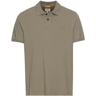 camel active Herren Halbarm Poloshirt aus Reiner Baumwolle Khaki, menswear-5XL
