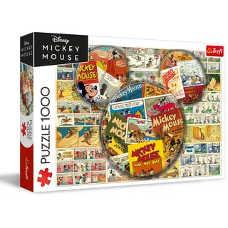 Trefl Disney Mickey Mouse Comic - Puzzle 1000 Teile - Mickey Mouse Comic-Puzzle, für Erwachsene und Kinder ab 14 Jahren