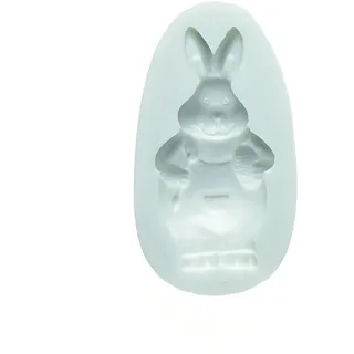 Silikomart | Silikonform für Zuckermasse RABBIT, Form für Tortendekorationen, Prinz-Thema, Maße 9 x 6 x 2 mm