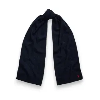 Polo Ralph Lauren für Damen. 455956296009 Schal aus Kaschmir und marineblauer Wolle (OSFA), Lässig