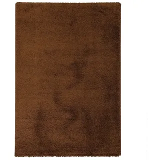 Pergamon Hochflor Langflor Teppich Aloha Braun 60x110cm