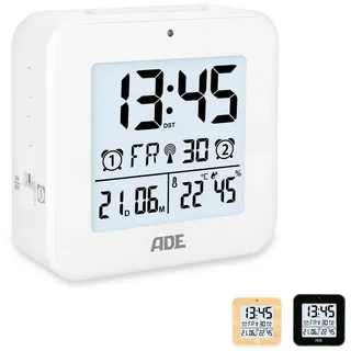 ADE Funkwecker digital weiß
