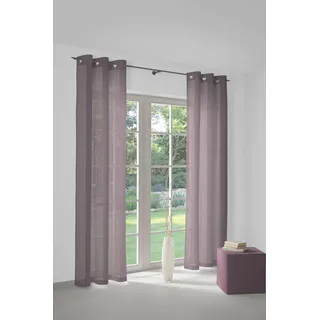 Vorhang WIRTH "Sunday" Gr. 3, lila, B:141cm H:225cm, Jacquard, Baumwolle, Polyester, Gardinen, Vorhang, nach Maß