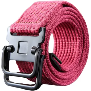JIER Unisex Stoffgürtel Mit Schnalle Doppel D-Ringe Leinwand Canvas Schnalle Gürtel Nylon Militär Outdoor Gürtel Elastischer Stretchgürtel Belt