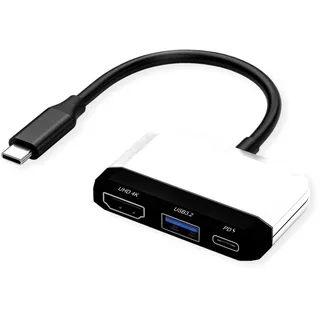 Value Display Adapter USB Typ C - HDMI 0,1 m Schwarz/Weiß