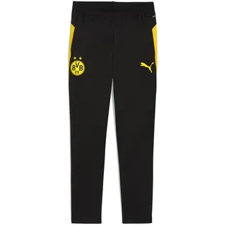 Puma Bvb Borussia Dortmund Trainingshose Herren Sporthose, Training Hosen - PUMA Black / Faster Yellow S