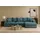 Sofa L-form L-form stoff Zoom Hellblau Rechts Hellblau