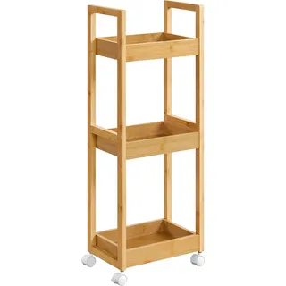 Badezimmerregal mit 3 Ebenen, schmal, platzsparend