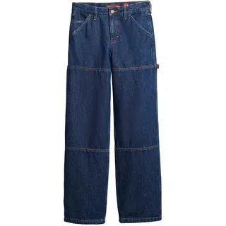 Superdry Mid Rise Carpenter navy (28/32), Blau, Lässig, Baumwolle, Denim