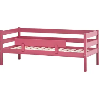 Hoppekids Einzelbett »ECO Comfort Kinderbett, Kiefer Massivholz, Jugendbett inkl. Rollrost«, 70x160 cm, wahlweise in verschieden Farben/ Matratze/ Absturzsicherung, rosa