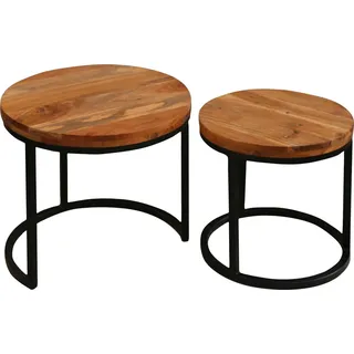 byLIVING »Selma« aus Massivholz, Zweisatztisch,