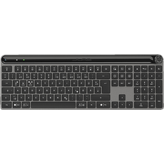 Bild Epic Wireless Keyboard, schwarz, LEDs weiß, USB/Bluetooth, DE (IEUDEKEPICKEYRBLK4)
