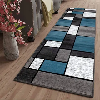 LYYK Küchenläufer Waschbare rutschfest Brücke Polyester Verblassen Nicht LäUfer Teppiche Flur für Korridor Wohnzimmer Schlafzimmer Badezimmer, 40x100cm Color11-1