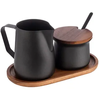 APS Milch- und Zucker-Set Miluro schwarz