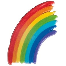 Bild Wachsmotiv Regenbogen, 4,5x6,5cm