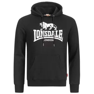 Lonsdale Fremington Kapuzenpullover - Black / White - XL