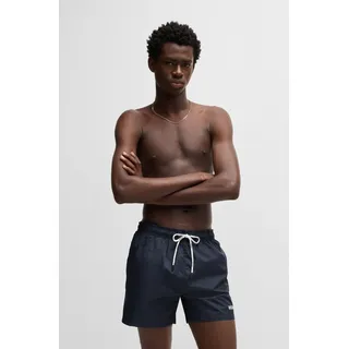 Badehose HUGO UNDERWEAR "Haiti", Damen, Gr. XXL (56), N-Gr, blau (dunkelblau), Microfaser, Obermaterial: 100% Polyacryl, Badehosen Badehose, mit Markenschriftzug auf der Kordel, Topseller
