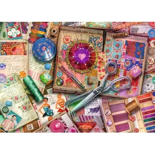 Puzzle 1000 Teile Ravensburger - Vintage-Schneiderei