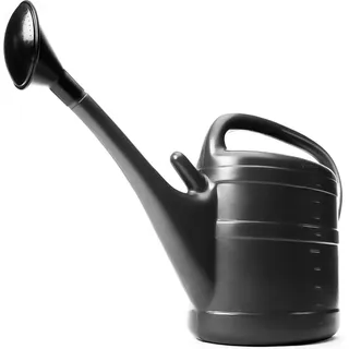 BigDean Gießkanne 10 Liter Anthrazit Mit Brausekopf Aus Kunststoff