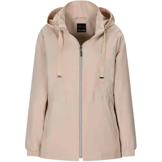Jackenblazer GOLDNER "Freizeitjacke mit Kapuze", Damen, Gr. 44, beige, Obermaterial: 100% Polyester PES., gerade, Blazer Jackenblazer, abtrennbare Kapuze