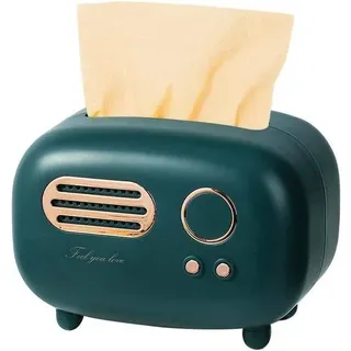 Plastik Papierhalter, praktischer Serviettenhalter, Desktop-Organiser, dekorativer Container, stilvolle Papierbox, für den Home-Office Bereich, Grün - Grün