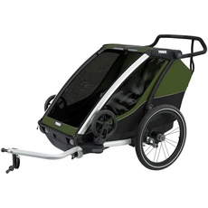 Bild Kinderanhänger Chariot Cab 2 aluminium/cypress green 2021