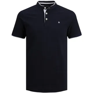 JACK & JONES Paulos Mao Kurzarm-poloshirt Dark Navy S
