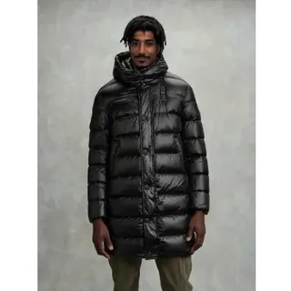 Blauer für Herren. 25WBLUK03147 Schwarze Daunenjacke (M), Lässig, Polyamid