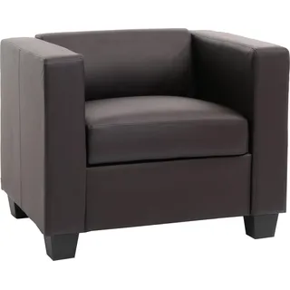 Sessel Loungesessel Lille Kunstleder, coffee - Braun