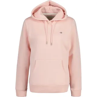 Gant Damen Rel Shield Hoodie Kapuzenpullover, Faded Pink, XS EU