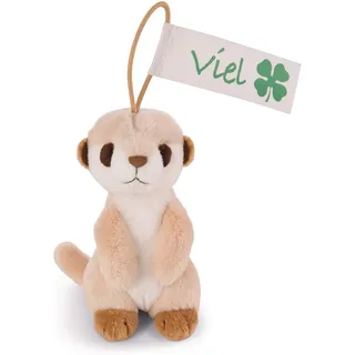 NICI - Plüschanhänger - Erdmännchen (11cm) »Viel Glück« Kuscheltier Stofftier Plüschfigur Anhänger - Braun