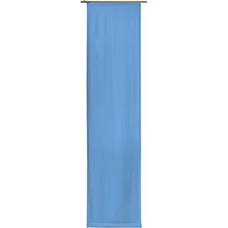 Schiebegardine WIRTH "Umea" Gr. 3, blau (mittelblau), B:60cm H:225cm, Jacquard, Polyester, Gardinen, Schiebegardine