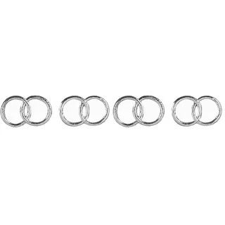 RAYHER HOBBY Rayher 3119622 Wachsmotiv: Eheringe, 2,5 cm ø SB-Btl. 2 Paar, silber (Packung mit 2)