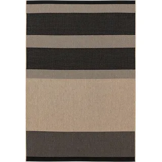 benuta Nest Outdoorteppich Naoto Beige/Schwarz 120x170 cm , Textil , Rechteckig , 120x170 cm , Oeko-Tex® Standard 100 , wasserabweisend , Teppiche und Böden, Teppiche, Outdoorteppiche