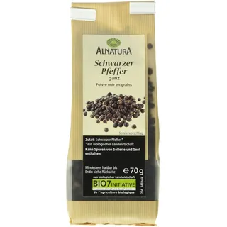 Alnatura Schwarzer Pfeffer Bio-Gewürz, 70,0 g