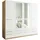 Wäscheschrank Barcelona 185 x 193 x 54 cm Weiß