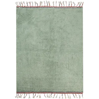 Beliani Kurzflor-Teppich Grün 140/200 cm Caparli , Textil , Rechteckig , 140x200 cm , Teppiche und Böden, Teppiche, Kinderteppiche