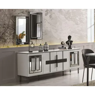 Sideboard in Esszimmer Design Möbel Holz Kommoden modern Neu - Weiß