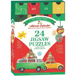 Eurographics Puzzle VW Weihnachts-Adventskalender 24x50 Teile