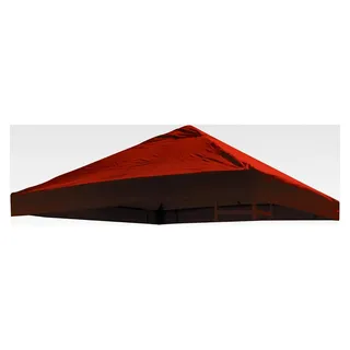 Ersatzdach für Pavillon 3x3 m in Rot, wasserdicht, PVC-beschichtet, 220 g Polyester mit Luftabzug - Rot
