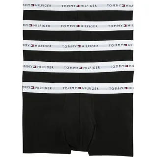 Tommy Hilfiger Herren Boxershorts Trunks Unterwäsche, Mehrfarbig (Black/Black/Black/Black/Black), M