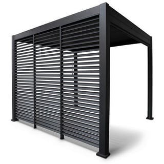 Gardenson Seitenteil FÜR Pavillon , Anthrazit , Metall , 113.3x238.2x10 cm , Sonnenschutz, Pavillons