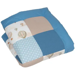 ULLENBOOM Krabbeldecke für Baby 100x100 cm - Dick und weich gepolstert | Außenmaterial: 100% Baumwolle, Alle Materialien OEKO-TEX zertifiziert, Made in EU, Schadstoffgeprüft und waschbar