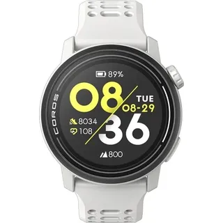 COROS Pace 3 BT 42 mm Kunststoffgehäuse Weiß Silikonarmband Weiß M