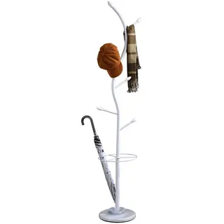 Idimex Kleiderständer Triana weiß , Weiß , Metall , Mode , 30x185x30 cm , Garderobe, Garderobenständer