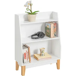 SoBuy Kinderregal 60 x 80 x 25 cm Kiefer massiv weiß