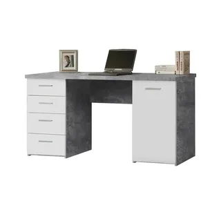 Forte Schreibtisch Betonoptik