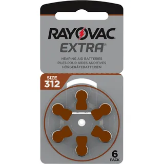 Rayovac Extra Advanced mit Active Core Technology, Neuste Generation an Hörgerätebatterien, Größe 312